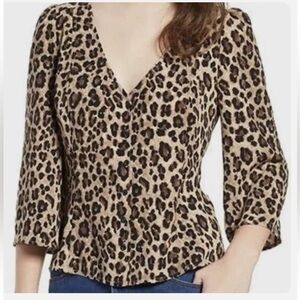 BP. quarter sleeve button down